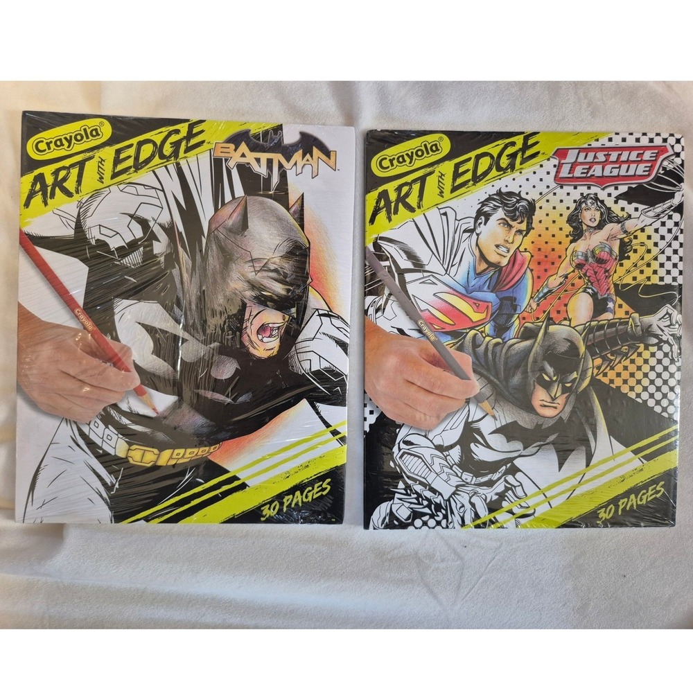 Crayola Art with Edge DC Comics Batman and Justice League Coloring Books 2 Pack